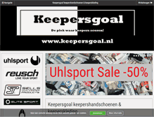 Tablet Screenshot of keepersgoal.nl